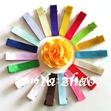 С двумя зубцами ленты прямые заколки для волос, на подкладке двойные зажимы «крокодил», 120 шт/партия, смешанные 30 цветов