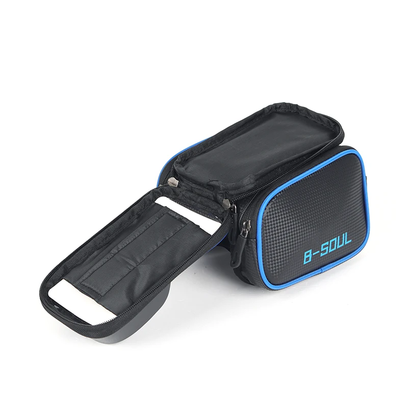 Bicycle Front Touch Screen Phone Bag Cycling Top Tube Bag Mountain Bike Bags Easy To Install and Remove Frame Front Tube Bags