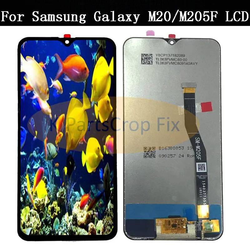 

Amoled For 6.3''SAMSUNG Galaxy M20 lcd Display Touch Screen Digitizer Assembly replacement parts for Samsung M20 M205F M205 lcd