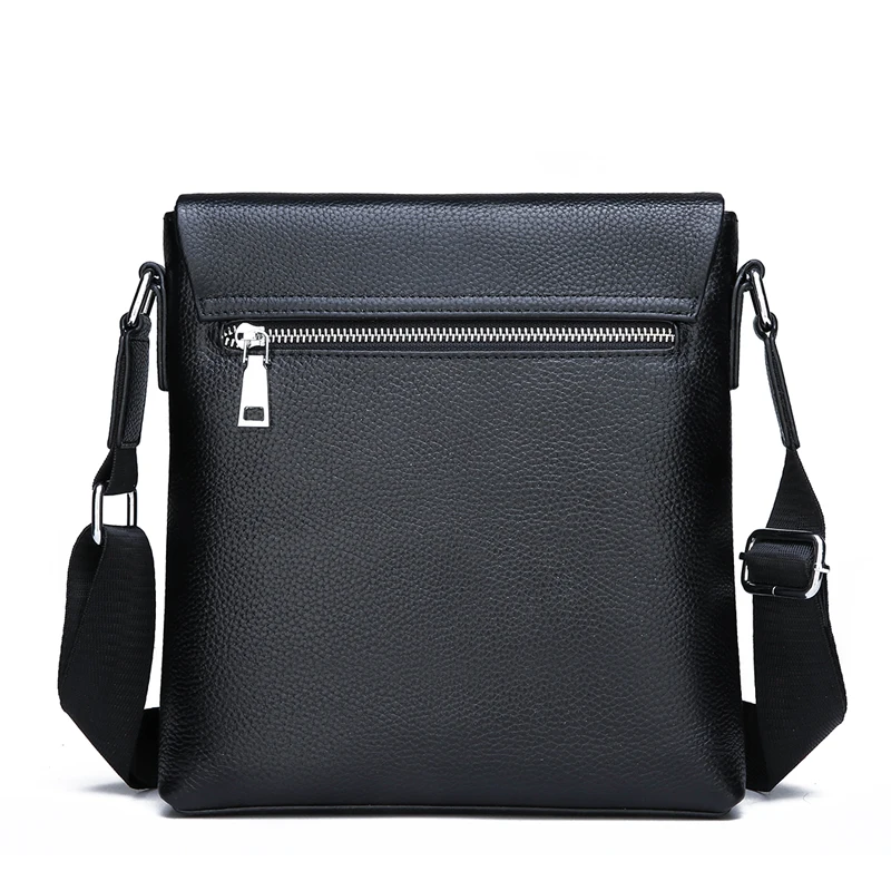 FEIDIKABOLO Cow Genuine Leather Messenger bag men\'s shoulder bag Small Casual Flap male man Crossbody Bags for Men Leather bags