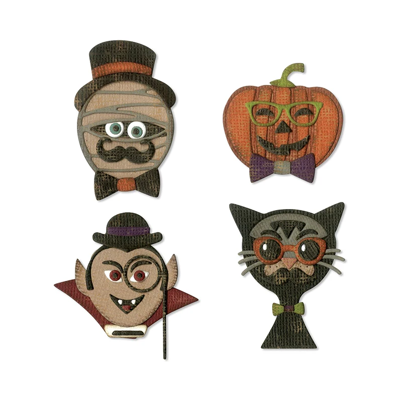 

2019 DIY New Layer Metal Cutting Dies and Scrapbooking For Paper Making Hip Haunts Halloween Embossing Frame Card Dies Set