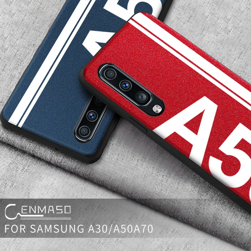

For Samsung A50 Case Luxury Leather Silicone Soft Edge Protect Back Cover for Samsung Galaxy A30 A50 A70 Case Shockproof Cover