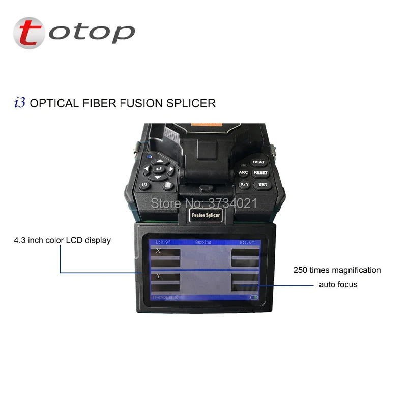

I3 Automatic Intelligent Optical Fiber Fusion Splicer The quality is comparable to FSM-60S waterproof Anti dropping