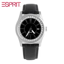 MS ESPRIT black diamond disc belt quartz watch ES105452002 MS ESPRIT black diamond disc belt quartz watch ES105452002