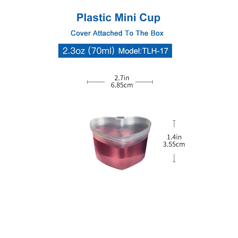 OTOR 100 шт. 35 мл 45 одноразовые прозрачные пластиковые кастрюля для соуса Chutney чашки слизи контейнер для хранения коробка с кухонные крышки Организатор - Цвет: TLH-17