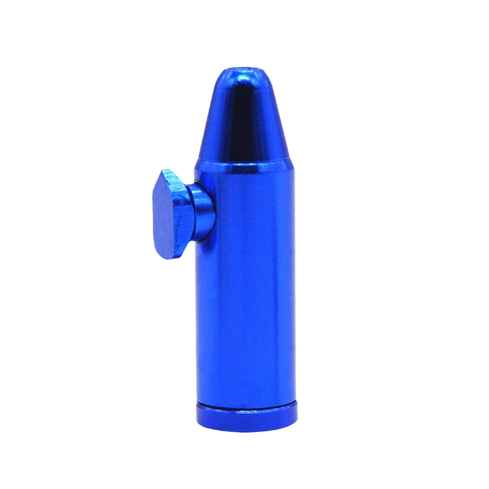 HORNET металлическая плоская/точечная пулевидная ракета нюхательный снортер нюхатель плоская/точечная кончики рта нюхатель - Цвет: blue