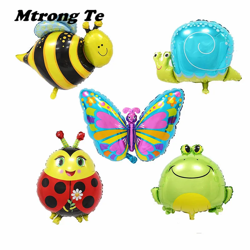 

1pcs Large Size Butterfly Bee Flog Animal SnailsFoil Balloons Wedding Birthday Party Decora air Globos Kids Inflatable Toys Gift