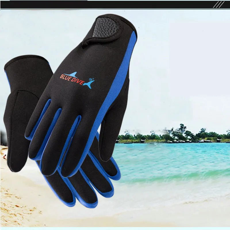 Зима 1,5 мм Неопреновые женские и мужские перчатки для плавания и дайвинга с волшебной палкой противоскользящие Холодостойкие теплые перчатки для плавания