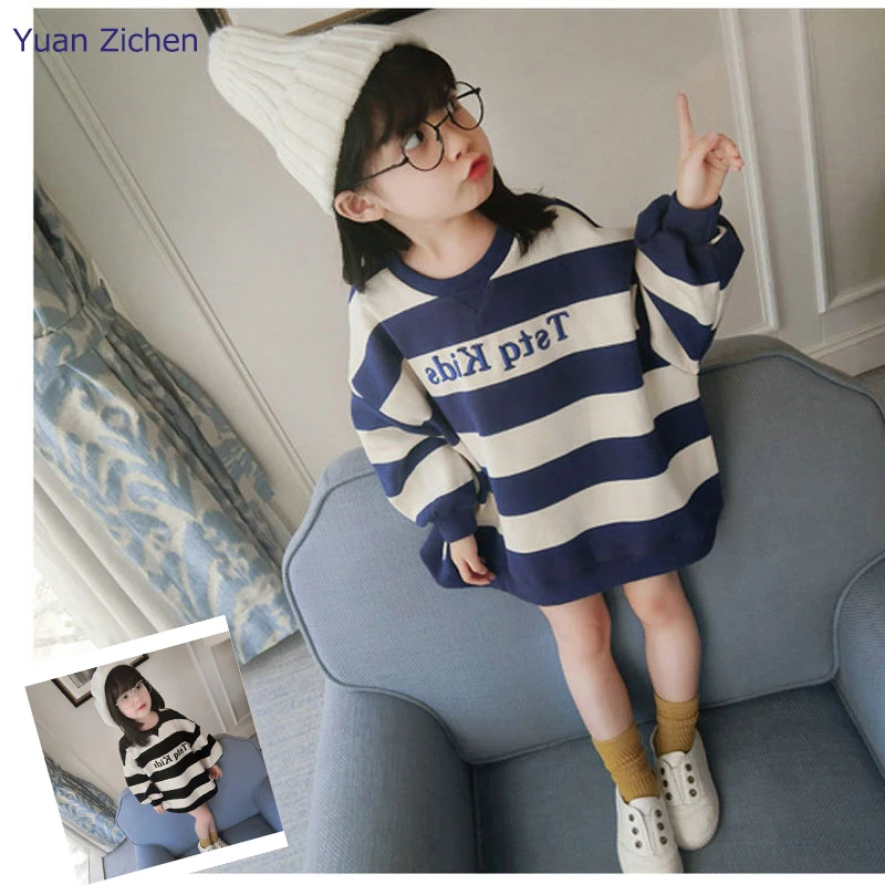 Baby Girls Sweaters Winter 2017 New Coat Girl Long Sleeve  Letter Clothes Kids Autumn Sweater Pullover Coat For Girls 3-8T