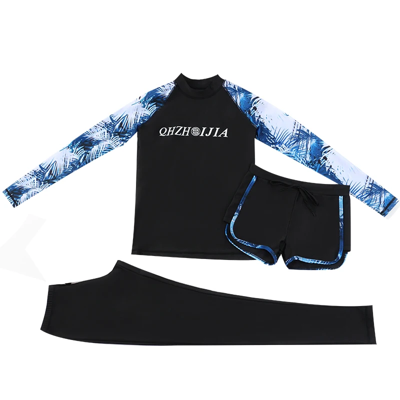 

Long couple diving suit female male split long sleeve trousers jellyfish suit snorkeling surfing swimsuit suit quick-drying