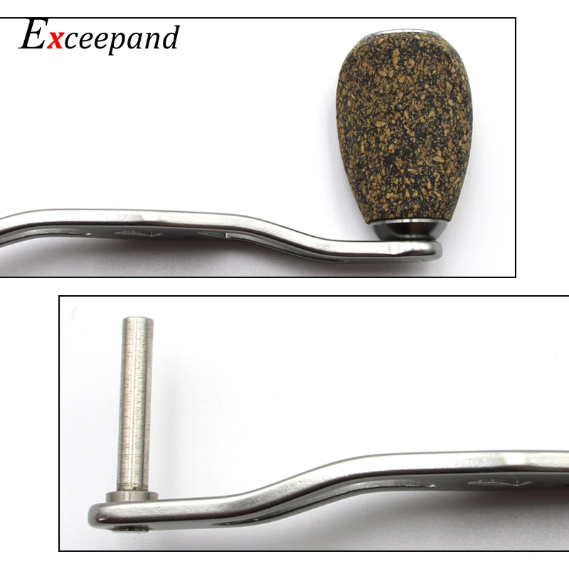 Exceepand Rubber Cork Knob Gunsmoke Handle Fishing Reel Handle for Abu Garcia Daiwa Saltwater Baitcasting Reel Grip