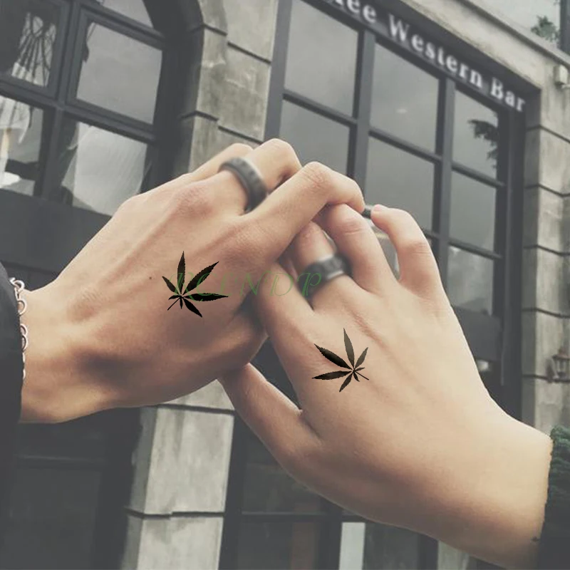 

Waterproof Temporary Tattoo Sticker maple leaf Mouse cat lucky tatto flash tatoo digital eight fake tattoos for men women