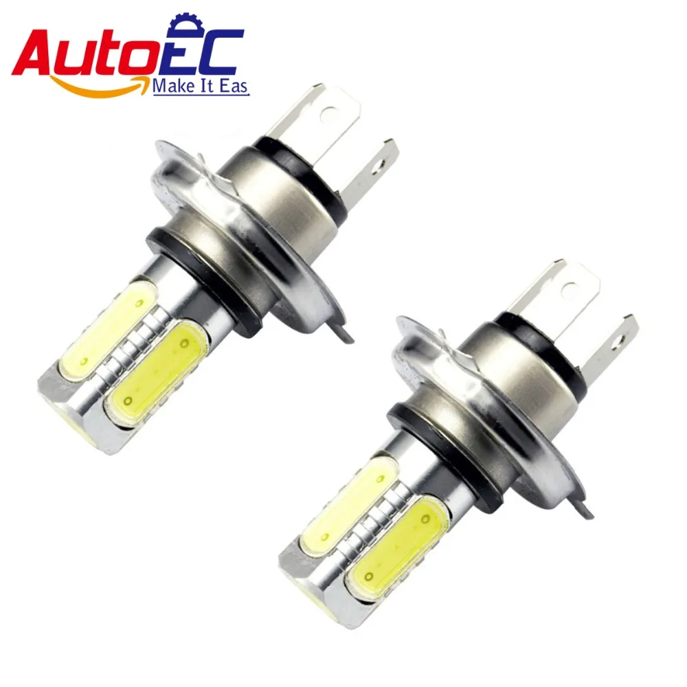 

AutoEC h4 cob led with lens 7.5W Turn Brake Stop Signal Tail Fog Bulb Light Lamp For Auto Car 12V white #LJ22