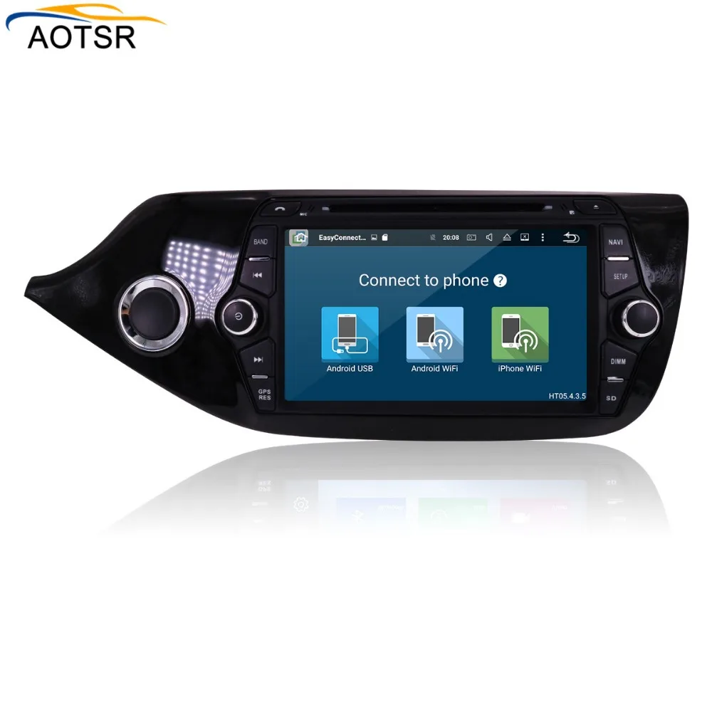 Discount IPS Screen Android 8.1 Car multimedia dvd player head unit For KIA CEED 2013 2014 2015 GPS Navigation radio auto stereo 4+32G BT 4