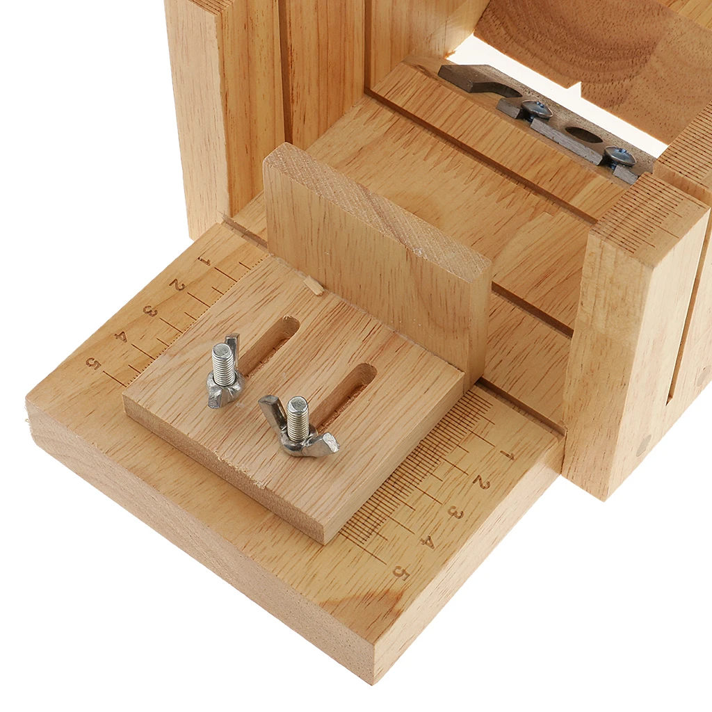 Wood Soap Cutter Mould Beveler Planer + Silicone Soap Mould with Lid Soap Making Mold + 2pcs Cutter Slicer Home Kitchen Tool