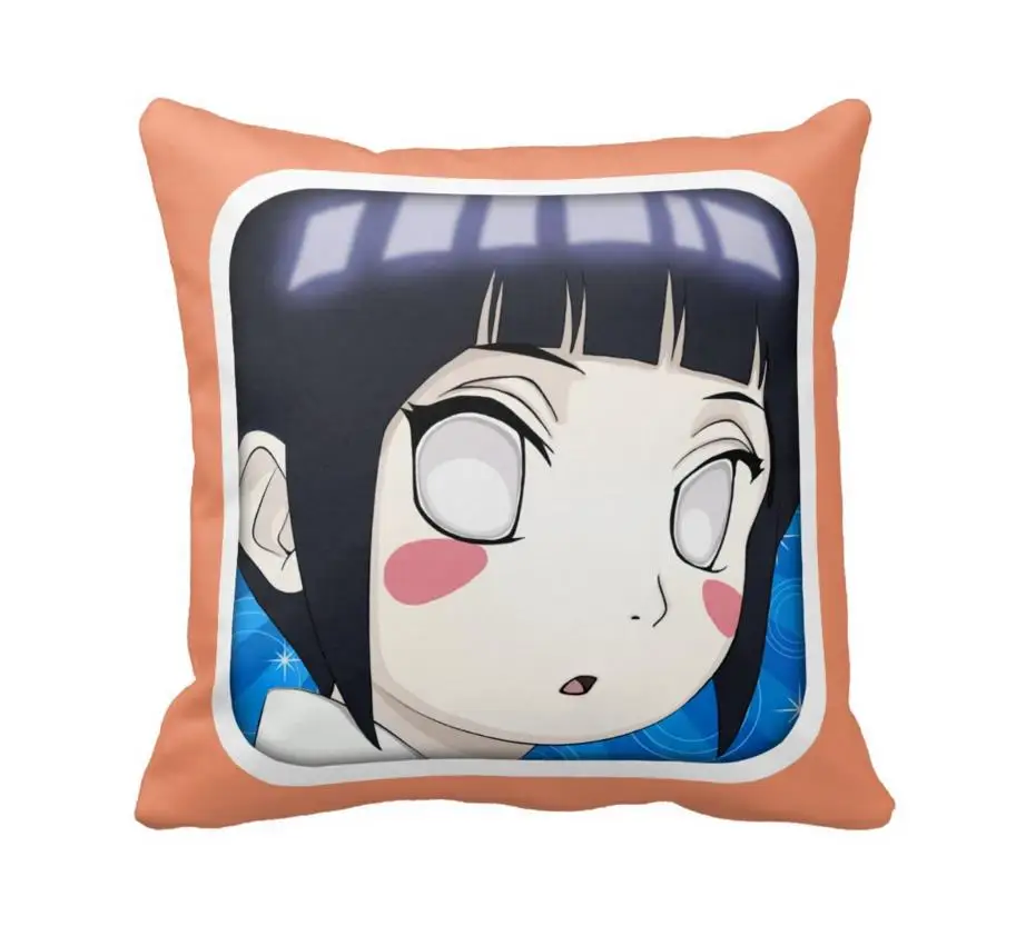 Hyuga Hinata аниме вентилятор прочный 33 см x дюймов глянцевый чехол для подушки (две