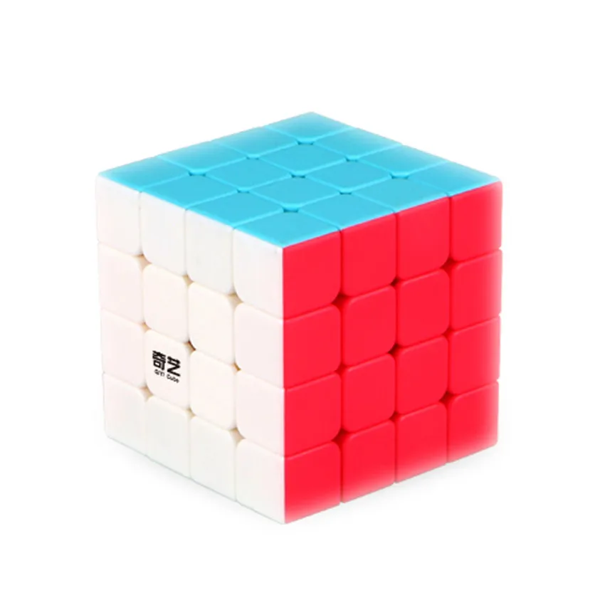 QiYi Magic Cube QiYuan 4x4x4 Stickerless Профессиональный Скорость квадрат головоломки Cubo Magico обучающие игрушки для детей рождественские подарки