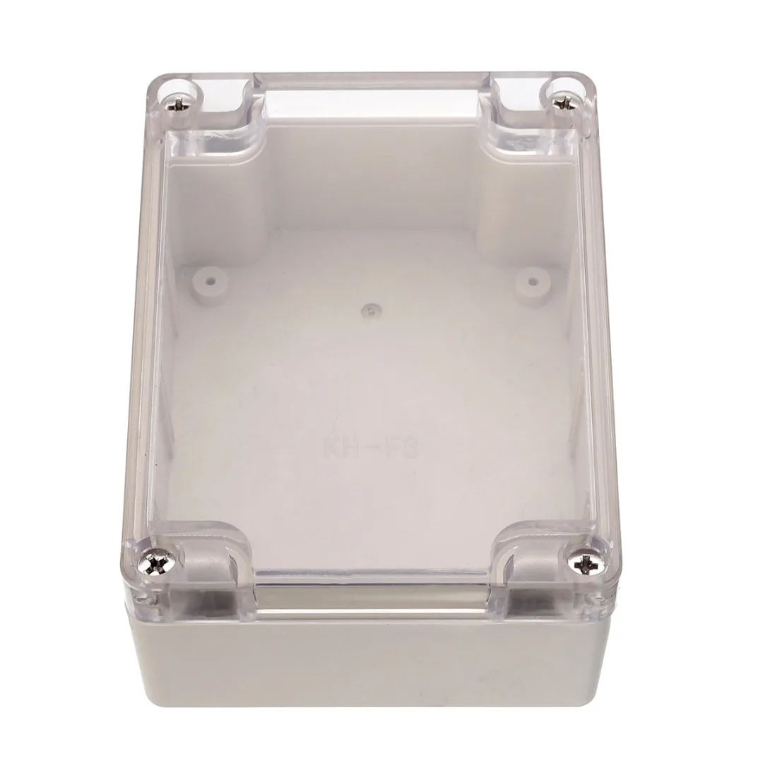 1pc Waterproof Plastic Enclosure Box Clear Cover Electronic Project Instrument Case 115mmx90mmx55mm