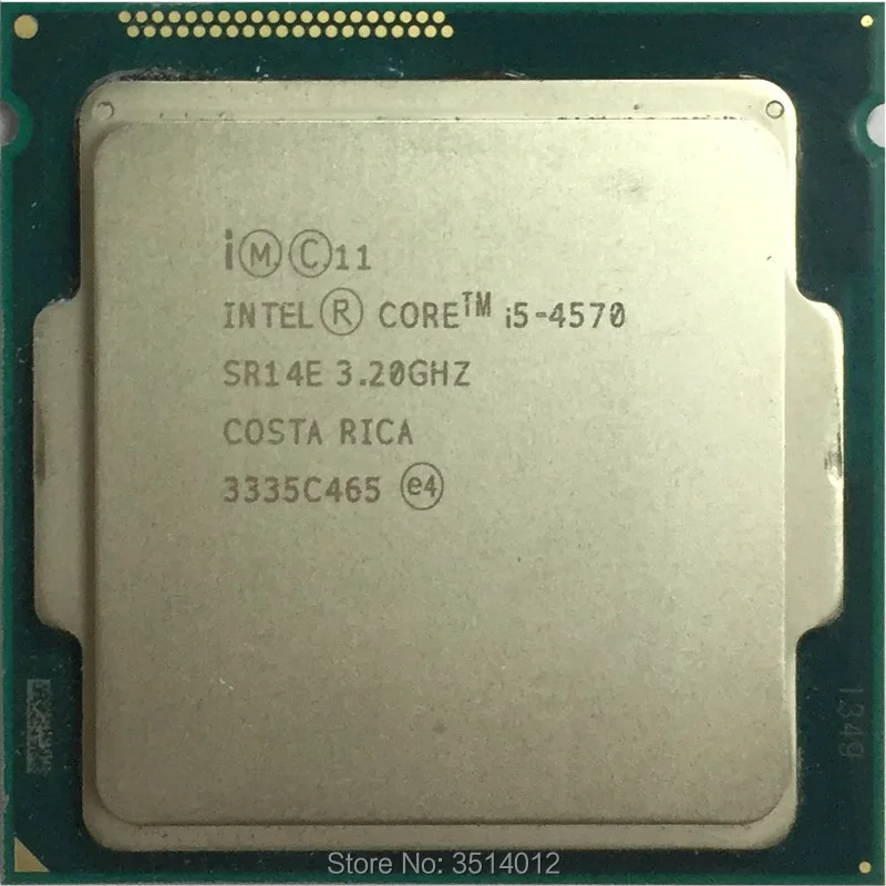 

Intel Core i5-4570 i5 4570 3.2 GHz Quad-Core CPU Processor 6M 84W LGA 1150