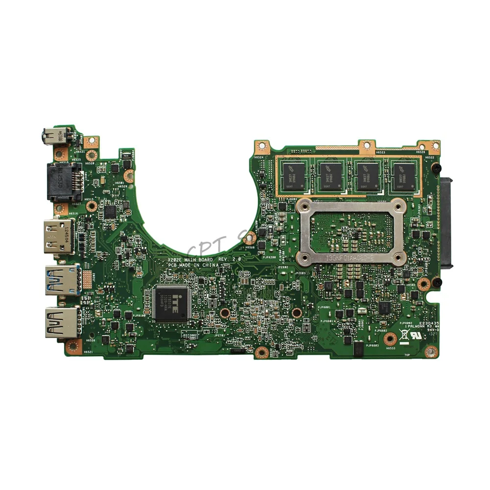 X202E اللوحة I3-3217U 4G RAM ل ASUS X202E X201E S200E اللوحة المحمول REV: 2.0 HM76 اللوحة 100% اختبار العامل