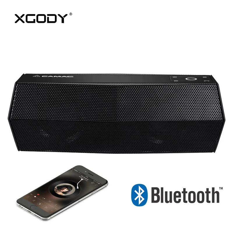 

Mini Portable Wireless HiFi Speaker XGODY E5500 Bluetooth Aux-In TF Card Touch Control with Mic Handsfree Phone Call for iPhone