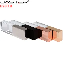 JASTER Кристальный USB флэш-накопитель Пользовательский логотип cle USB 2,0 4 ГБ 16 ГБ 32 ГБ 64 Гб свадебный подарок флешка(более 10 шт. бесплатный логотип