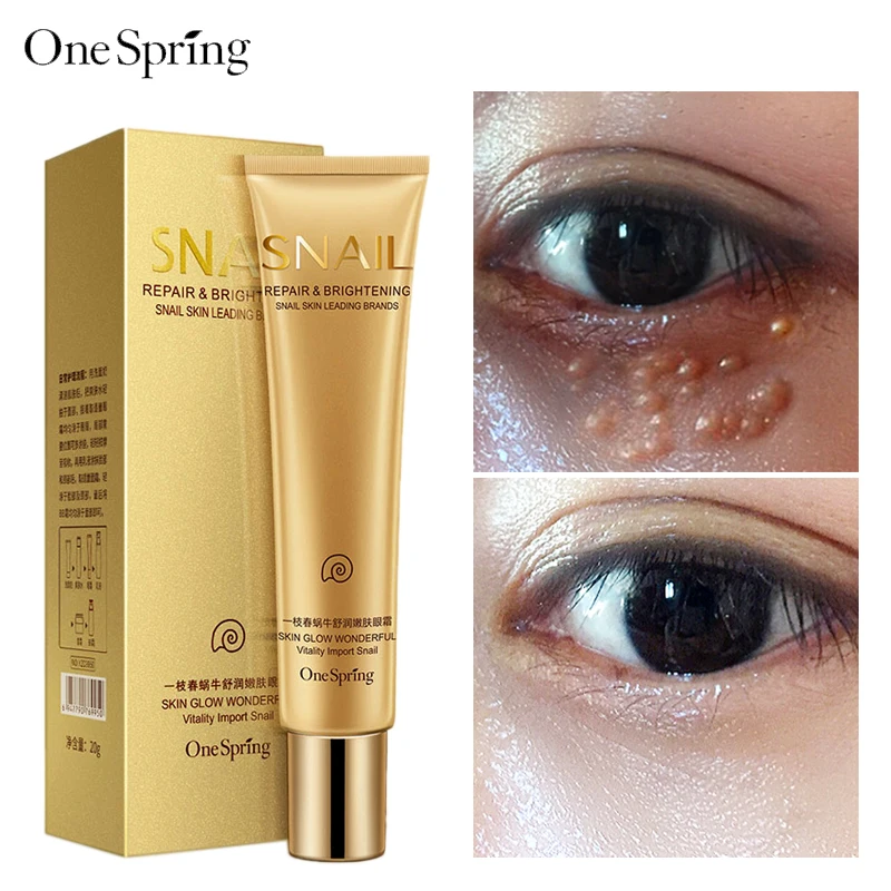 Snail Essence Repair Eye Cream Whitening Moisturizing Anti-aging Wrinkle Remove Dark Circles Eye Care Moisturizer One Spring 