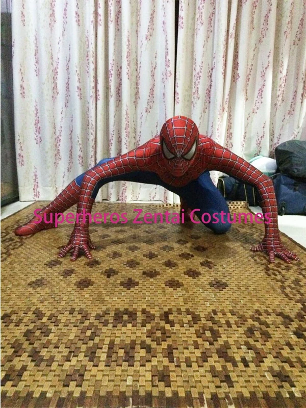 Высококачественный костюм Человека паука Райми оригинальный с 3D принтом из