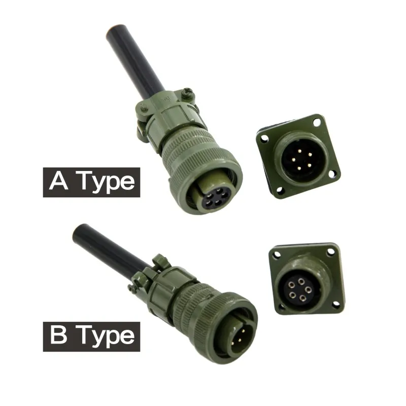 Military Standard Connector 5015 Male Female Cable Plug Panel Mount Socket Gold Plated Copper ...