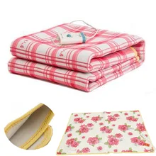 Электрическое одеяло, плюшевое двойное одеяло с подогревом, защитное электрическое одеяло, толще, один электрический коврик, подогреватель тела для зимы