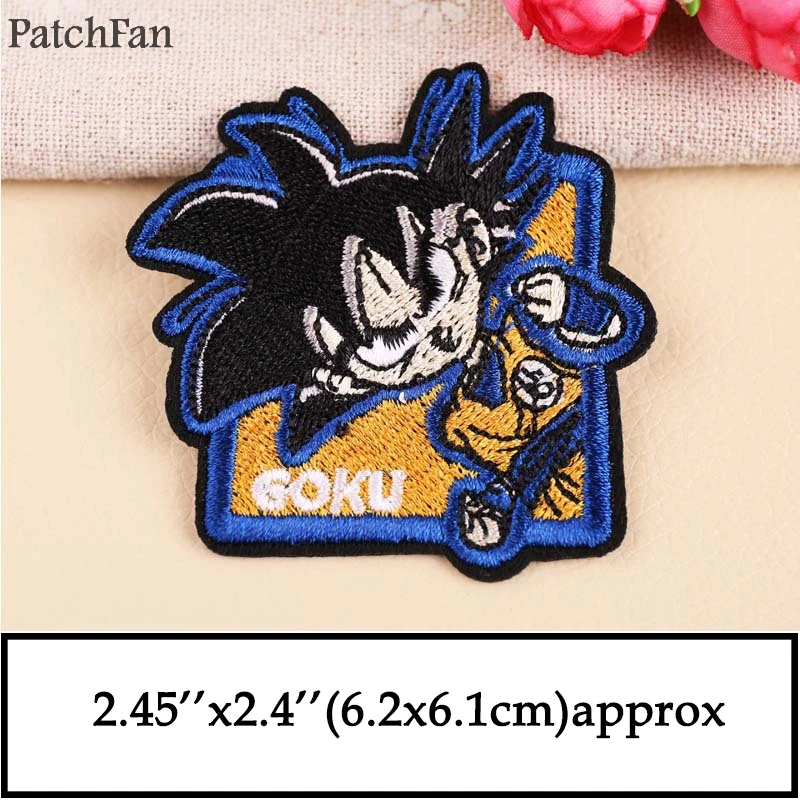 Patchfan Dragon ball Сон Гоку diy Аппликация термонаклейки para рубашка одежда Джерси Вышивка аксессуар значок на платье A1357 - Цвет: 6