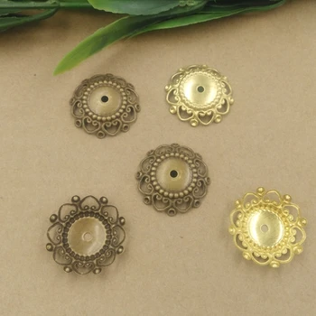 

200pcs/lot 24mm bowl filigree wrap findings (you can choose color )
