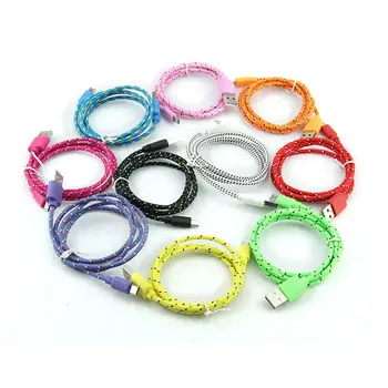 

Colorful 1m 2m 3m Charging USB Sync Data Mobile Phone Android Adapter Charger Micro USB Cable For Samsung Huawei LG 200pcs