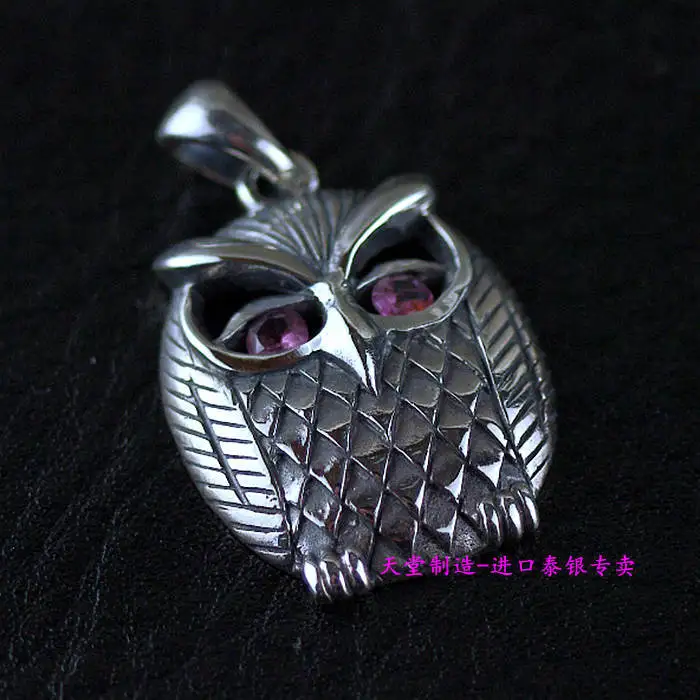

Vintage 925 Sterling Silver Owl, Thai silver pendants