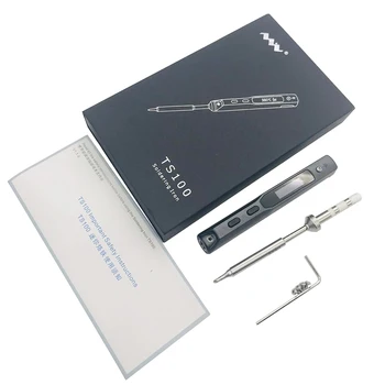 

Mini Soldering tools TS100 Intelligent programmable soldering iron with TS-BC2 Tips for Precision component maintenance