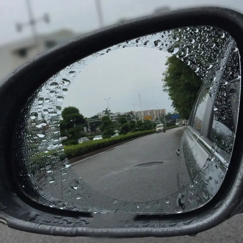 

Car-Styling 2PCS Car Anti Water Mist Films Round Shape Anti-fog Coating Rainproof Rearview Mirror Protective Film Anti-stain