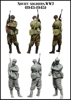 

Scale Models 1/ 35 Soviet soldier . soldier figure Historical Resin Model