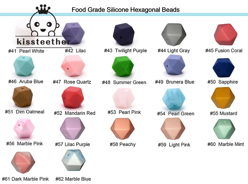silicone hexagon beads-3