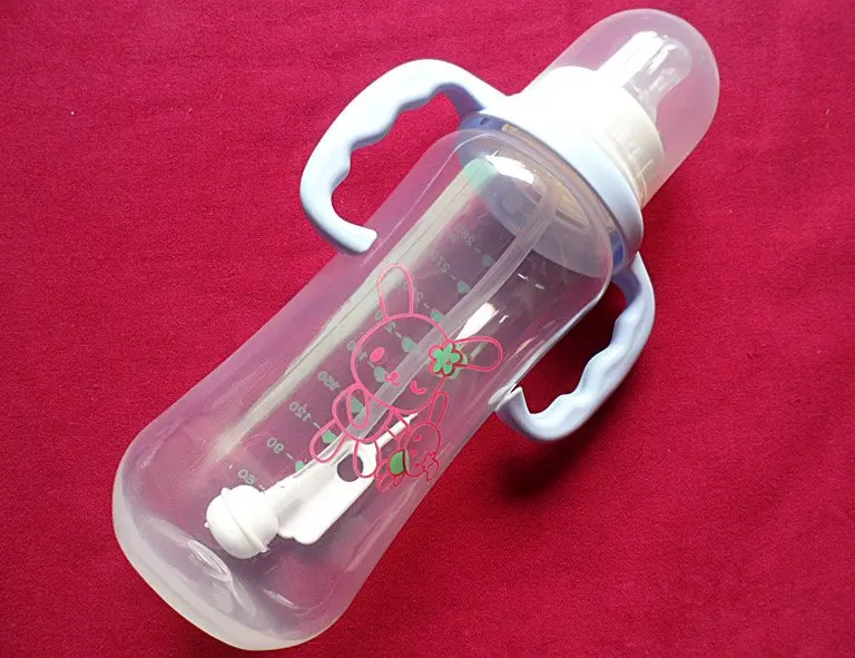 PP feeding bottle/baby bottles with suction tubes/kids bottle 280ML factory pricein Bottles