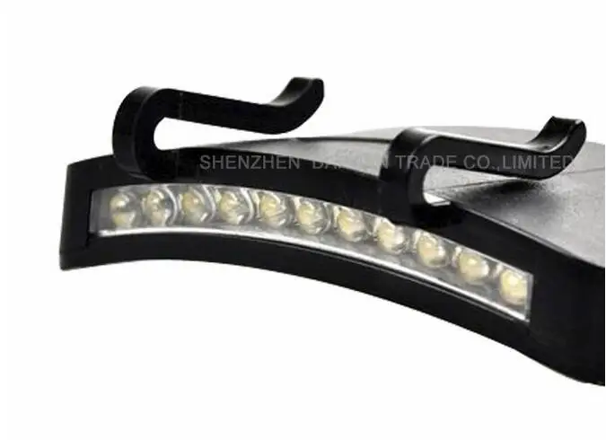 11 LED Clip-On Кепки белый свет лампы Велоспорт Пеший Туризм Кемпинг Кепки свет ночного Рыбалка ремонта автомобиля открытый кепки огни 50 шт