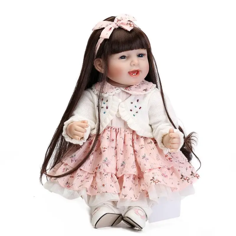 

NPK 55CM Reborn Baby Long Hair Girl Doll's Clothing 15 Styles optional Imitation baby doll garment accessories Only Doll's Suit
