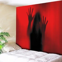 Red Halloween Tapestry Wall Hanging Art Ghost Print Tapestry Terror Scream Home Decor Living Room Bedroom Wall Rug Carpet 3 Size Red Halloween Tapestry Wall Hanging Art Ghost Print Tapestry Terror Scream Home Decor Living Room Bedroom Wall Rug Carpet 3 Size