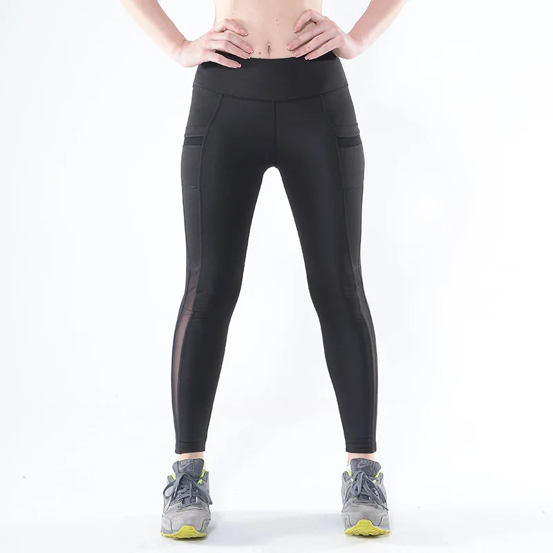 

Seamless Pocket Solid Color Sports Workout Leggings Elastic Sexy Push Up Leggings Running Jogger Fitness Leggings Streetwear