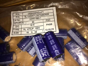 

5pcs/10pcs Real Black Kit Original Taiwan New for Lelon SL Series 100v470uf 16x32 Electrolytic Capacitors
