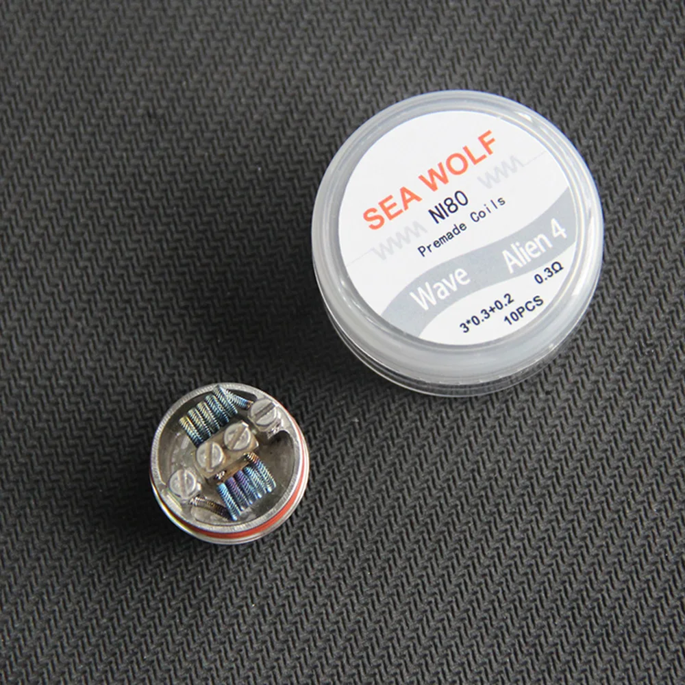 Волна Alien V4 Ni80 Prebuilt Coil Vape Pen RDA RTA атомайзер аксессуары электронная сигарета DIY Coils DMS
