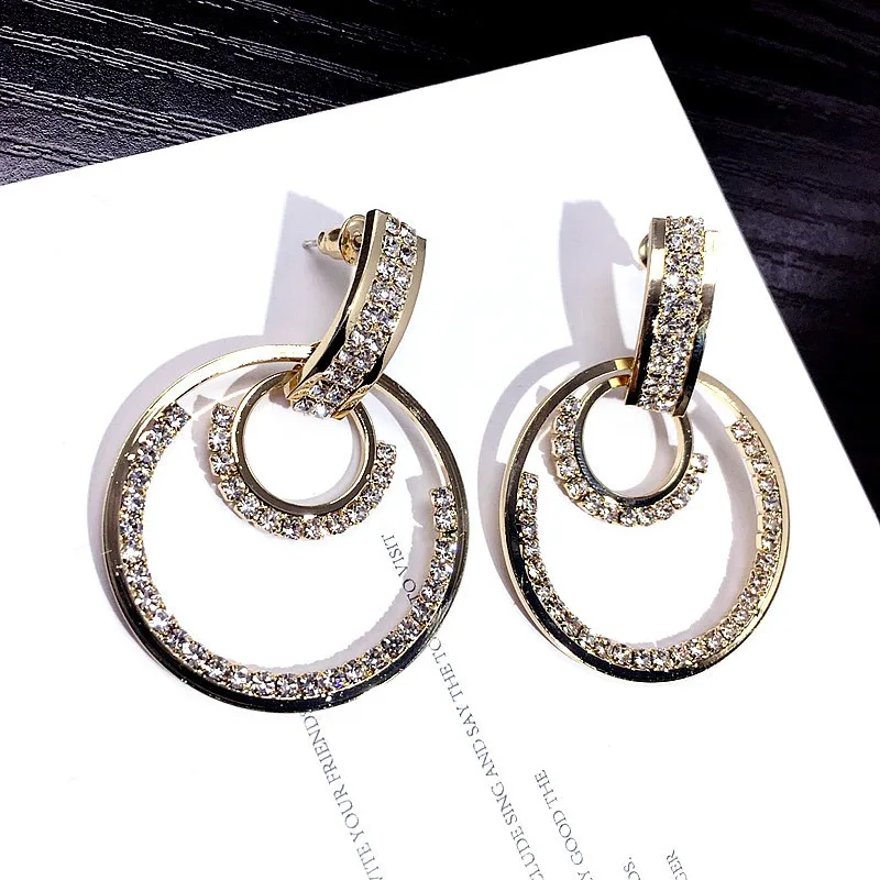

S925 silver needle zircon ring earrings,Fashion Jewelry, Dangle Earrings.