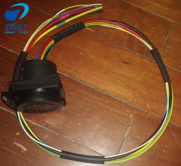 

ZWET EV 62196charging Socket 16A to 32 A Type2 European standard/ GBT18487-2015 with a temperature sensor function.