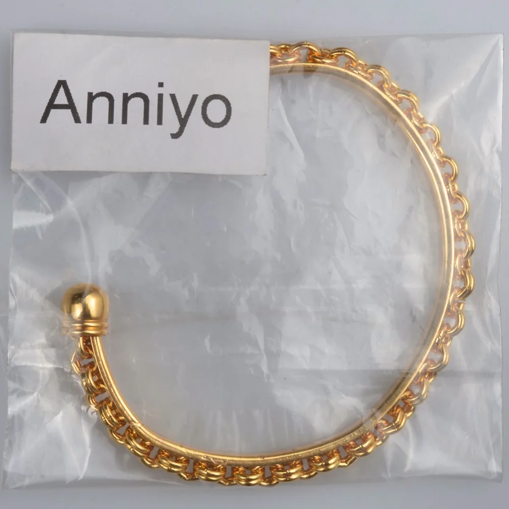 Anniyo Шарм металлический жесткий браслет & Bracletes для женщин модные ювелирные