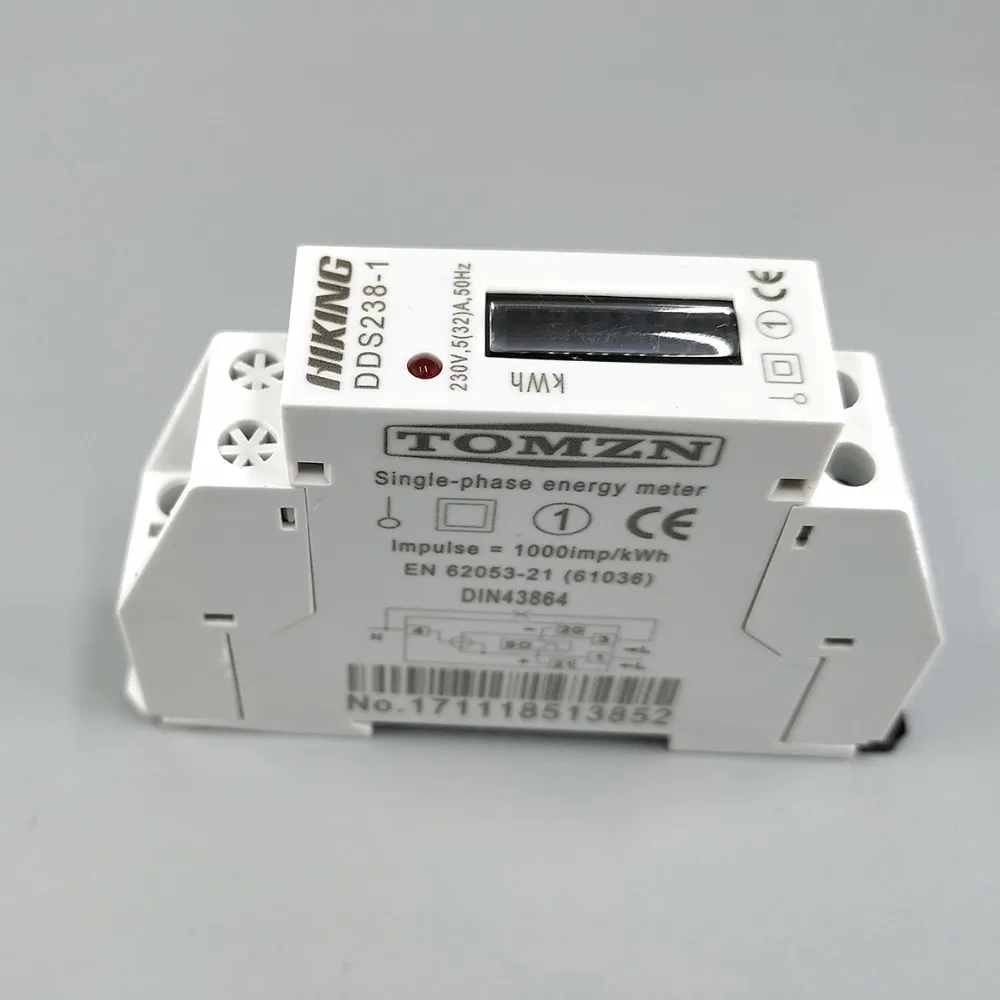 Однофазный измеритель мощности на Din рейку 5(32) 50 Гц 230 В|meter gauge|meter voltageenergie meter |
