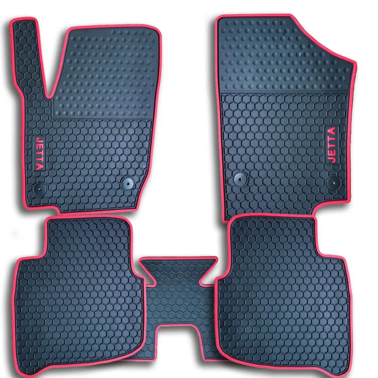 special free shipping no odor rubber waterproof rugs non slip easy clean latex car floor mats
